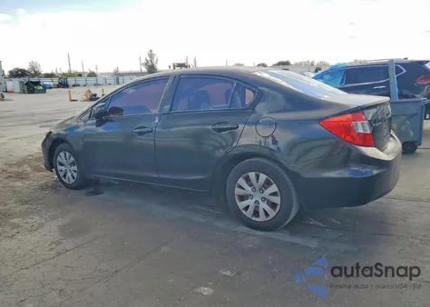 2012 Honda Civic Lx z USA, uszkodzony, nr VIN 2HGFB2F53CH331076